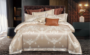 Lenjerie de pat Jacquard bumbac 100% - 6 piese | 12180-V
