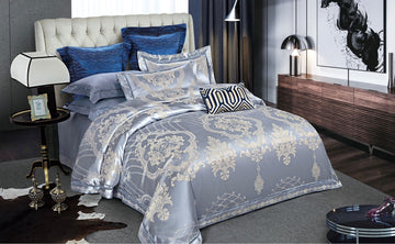 Lenjerie de pat Jacquard bumbac 100% - 6 piese | 12175-V