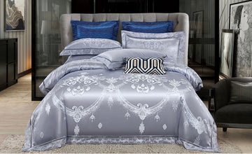 Lenjerie de pat Jacquard bumbac 100% - 6 piese | 12181-V