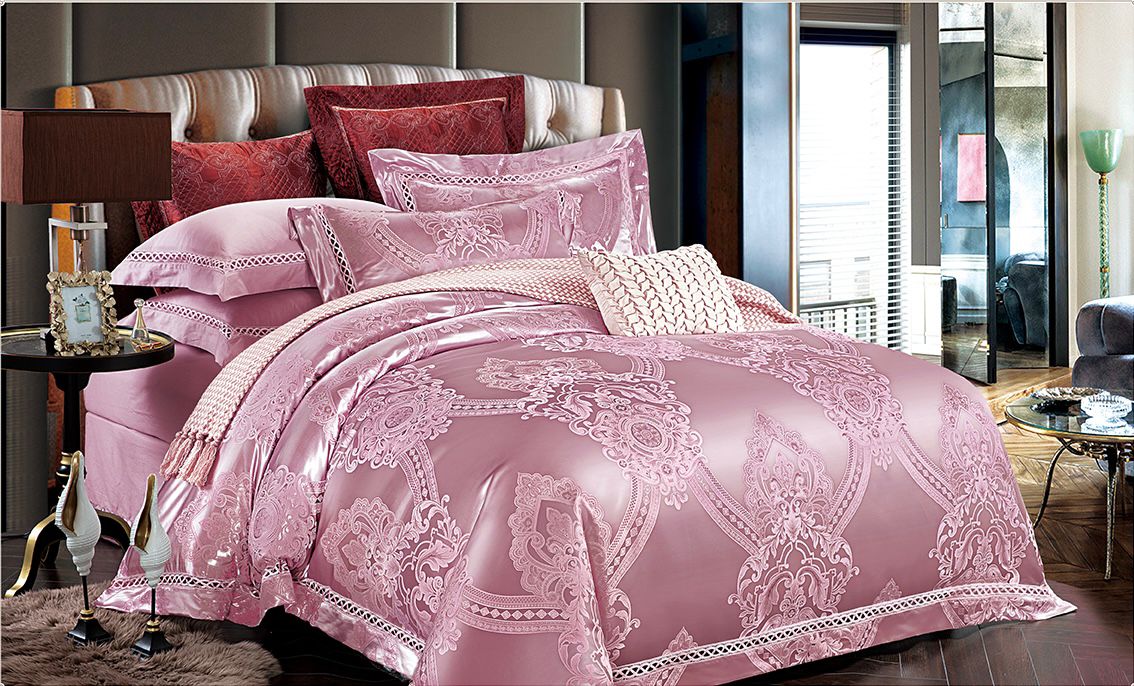 Lenjerie de pat Jacquard bumbac 100% - 6 piese | 12174-V