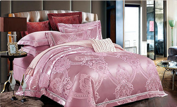 Lenjerie de pat Jacquard bumbac 100% - 6 piese | 12174-V