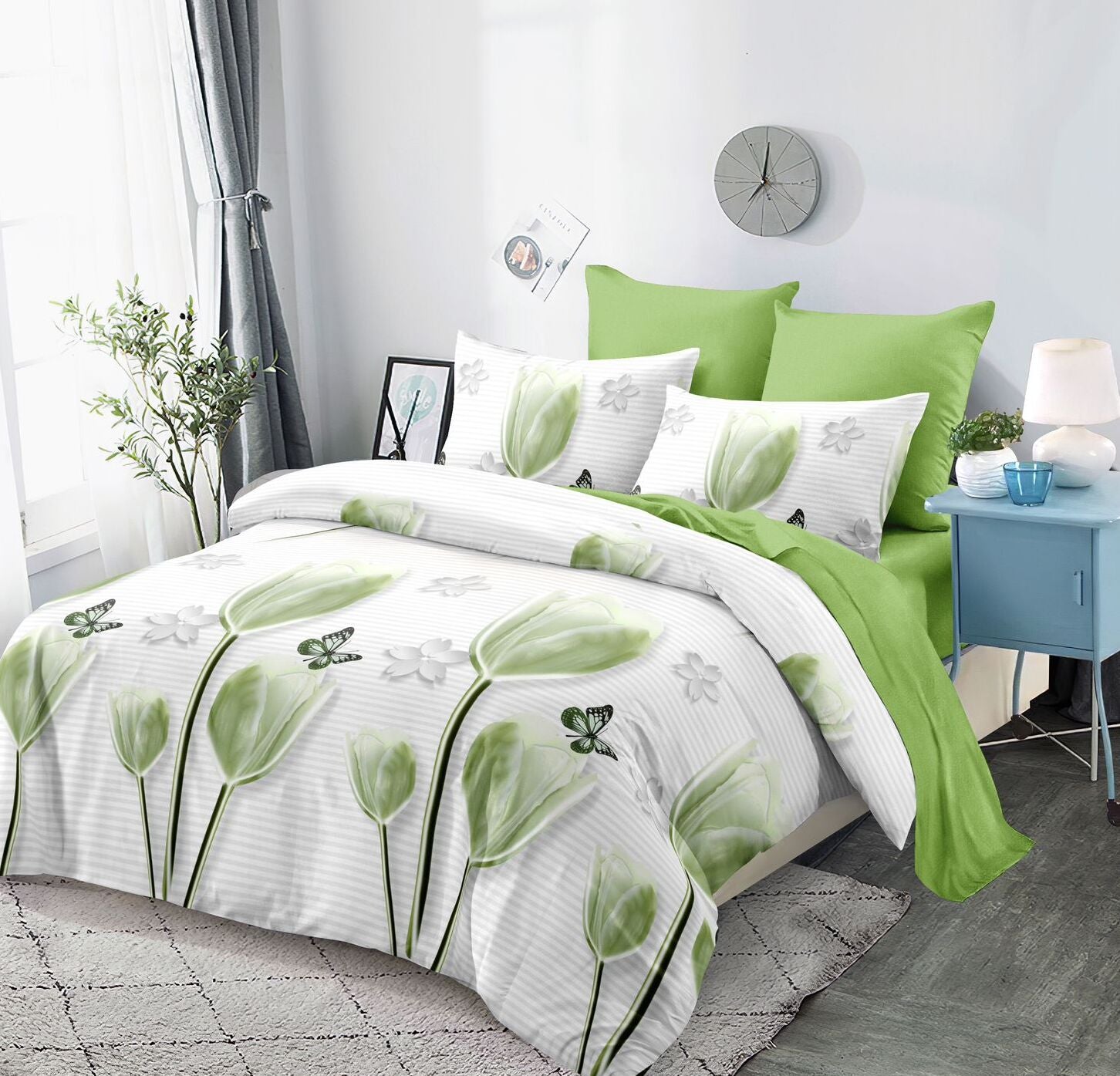 Lenjerie de pat bumbac finet – 6 piese | 12410-V