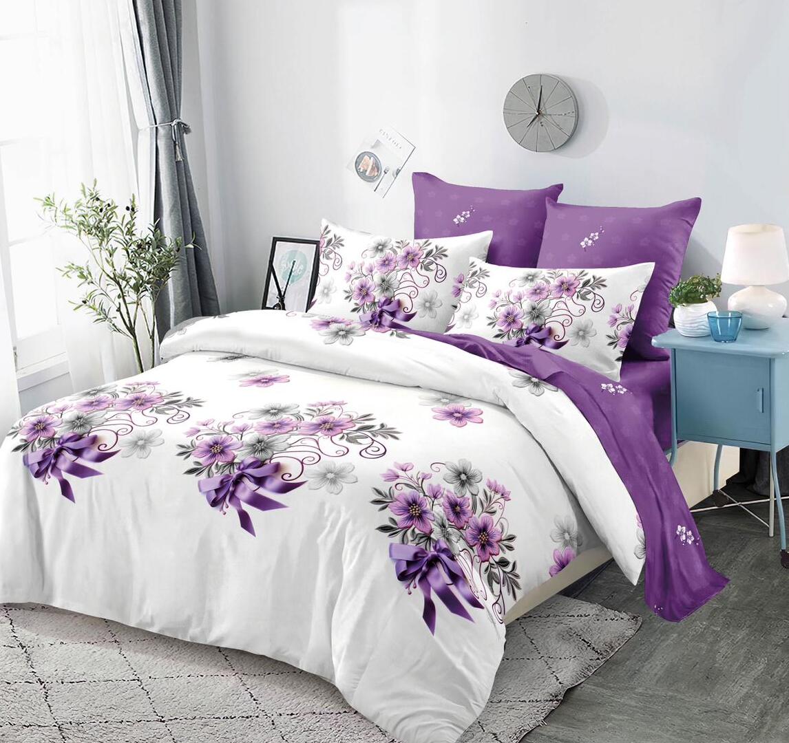 Lenjerie de pat bumbac finet - 6 piese | 12509-PR