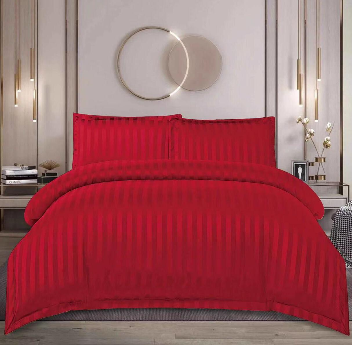 Lenjerie de pat damasc cu elastic - Horeca Premium - 4 piese | 12524-VH