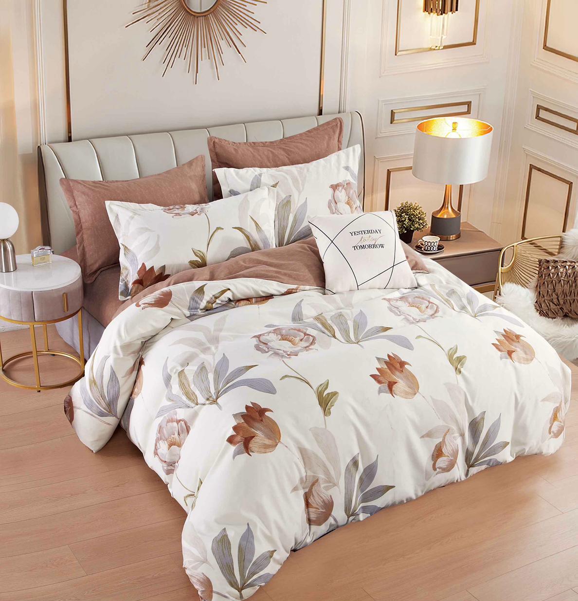 Lenjerie de pat bumbac finet – 6 piese | 12631-J