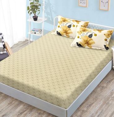 Lenjerie de pat bumbac satinat cu elastic – 4 piese | 12654-TL
