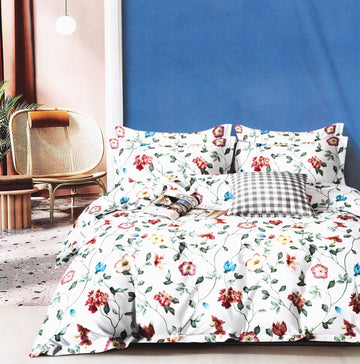 Lenjerie de pat bumbac satinat – 4 piese | 13379-D