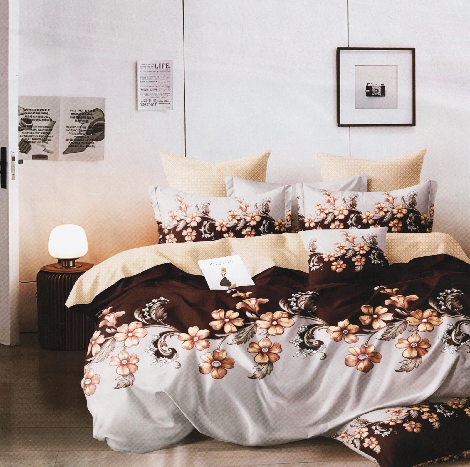 Lenjerie de pat bumbac satinat – 4 piese | 13377-D