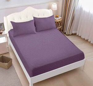 Lenjerie de pat damasc cu elastic - Horeca Premium - 4 piese | 13431-VH