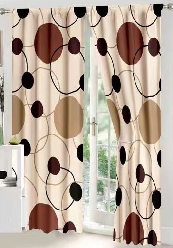 Lenjerie de pat bumbac finet cu elastic – 6 piese + 2 Draperii | 13924-C