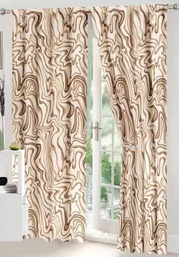 Lenjerie de pat bumbac finet cu elastic – 6 piese + 2 Draperii | 13923-C