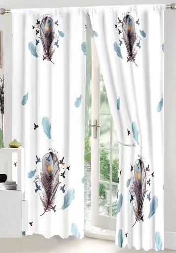 Lenjerie de pat bumbac finet cu elastic – 6 piese + 2 Draperii | 13919-C