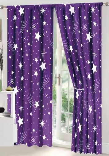 Lenjerie de pat bumbac finet cu elastic – 6 piese + 2 Draperii | 13913-C