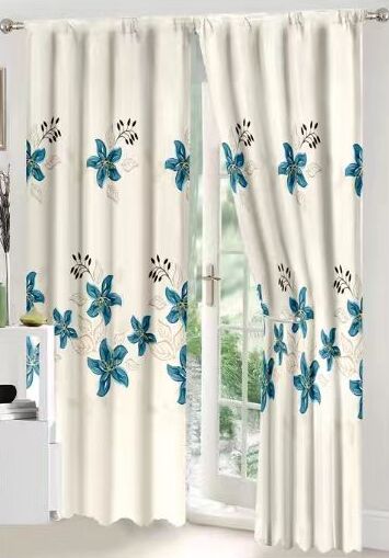Lenjerie de pat bumbac finet cu elastic – 6 piese + 2 Draperii | 13929-C