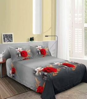 Lenjerie de pat bumbac satinat 3D – 4 piese | 13945