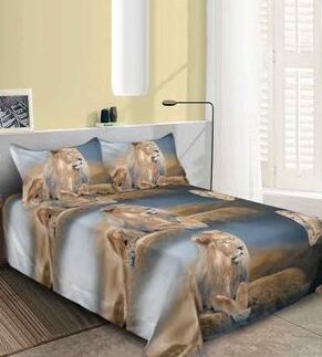 Lenjerie de pat bumbac satinat 3D – 4 piese | 13944
