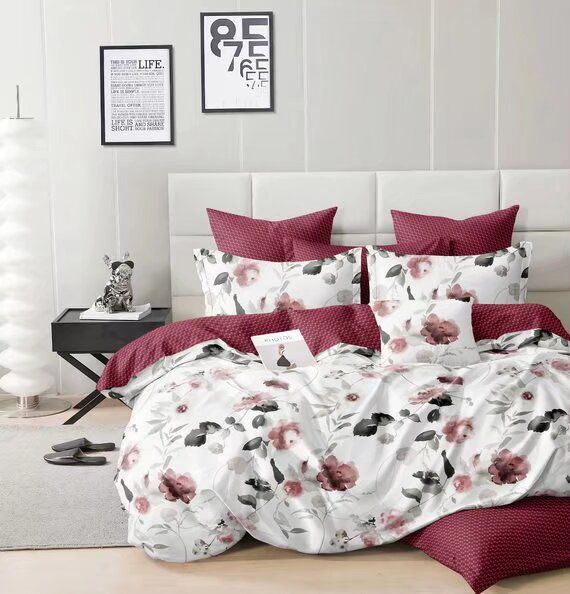 Lenjerie de pat bumbac satinat – 4 piese | 14148-TL
