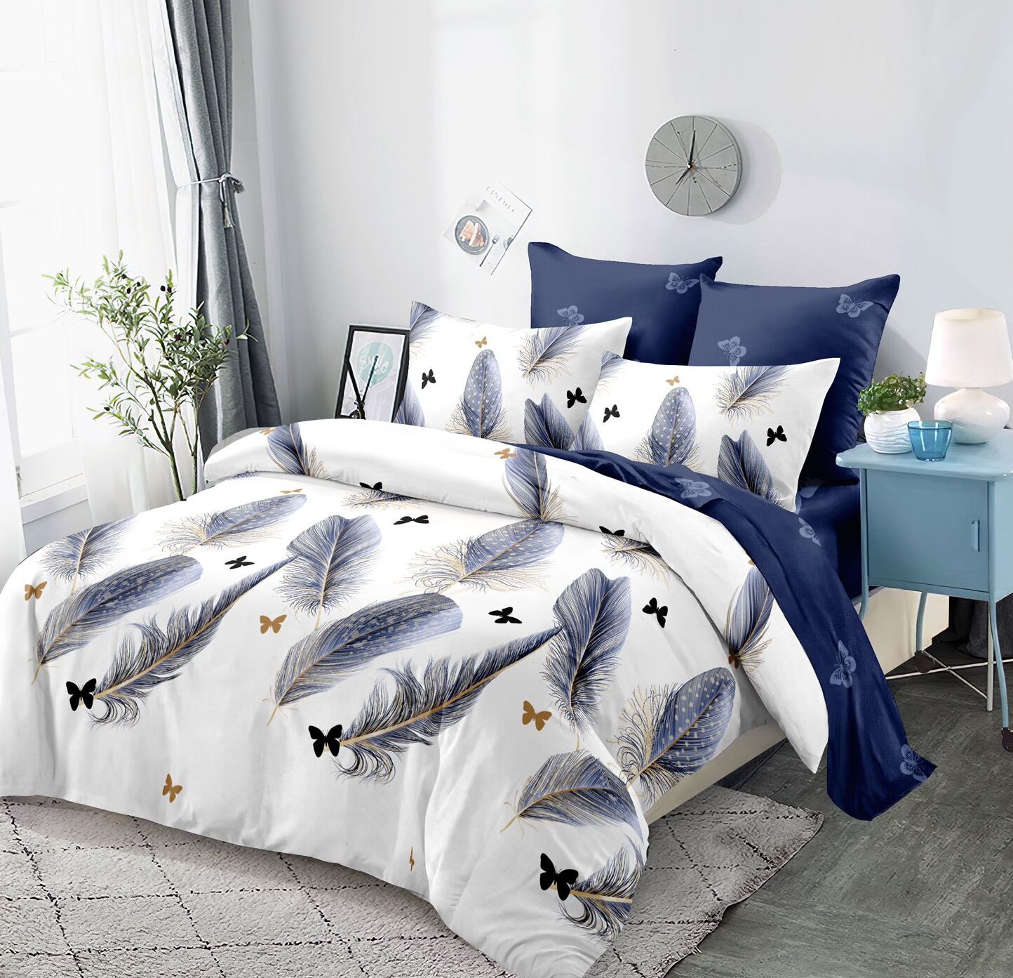 Lenjerie de pat bumbac finet – 6 piese | 14348-V