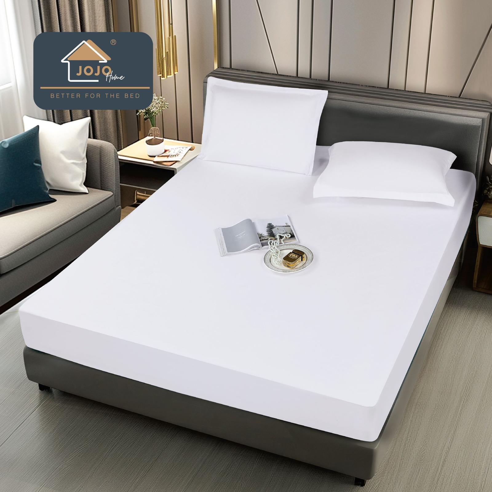 Husa de pat bumbac - 100% impermeabila - 3 piese | 14386-J