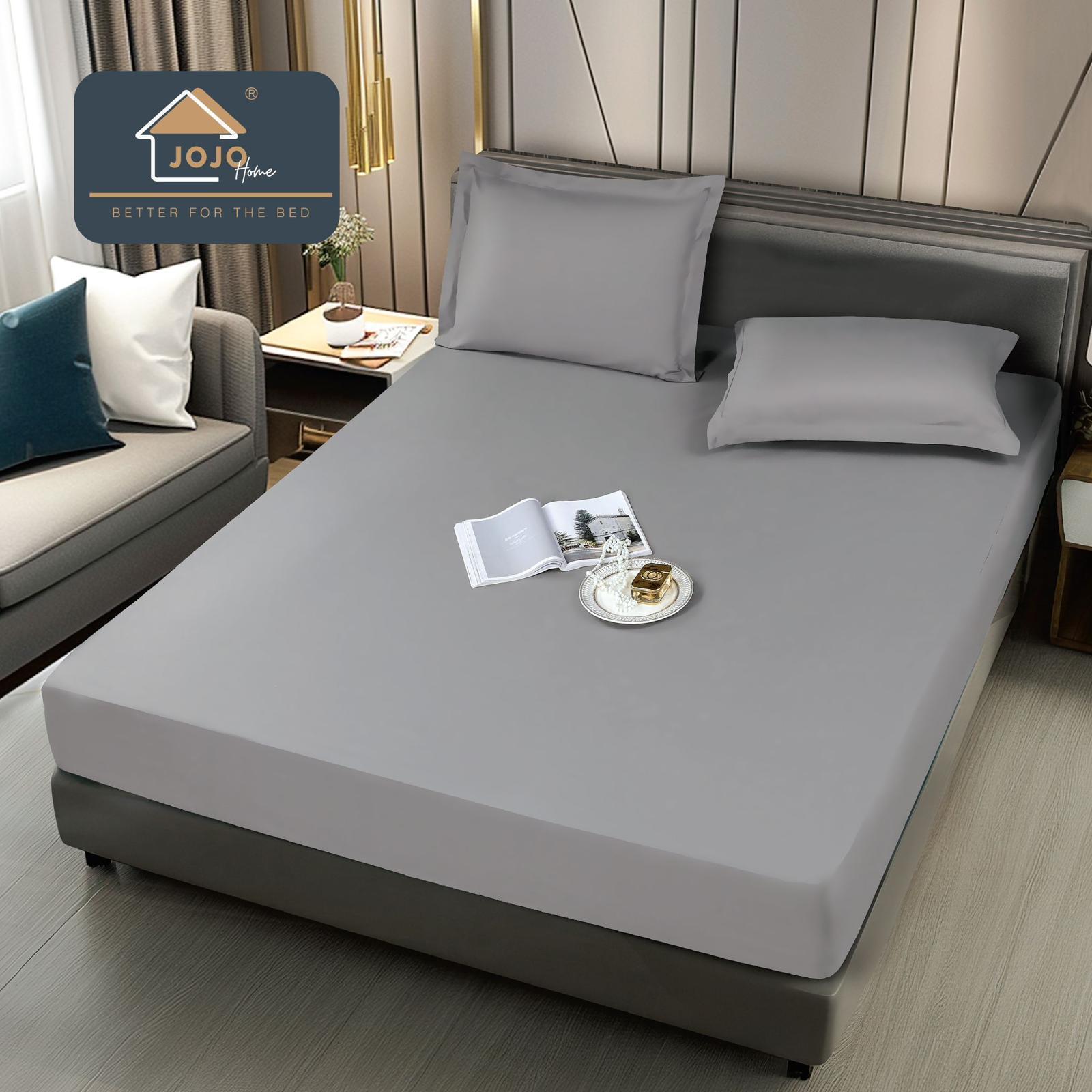 Husa de pat bumbac - 100% impermeabila - 3 piese | 14379-J