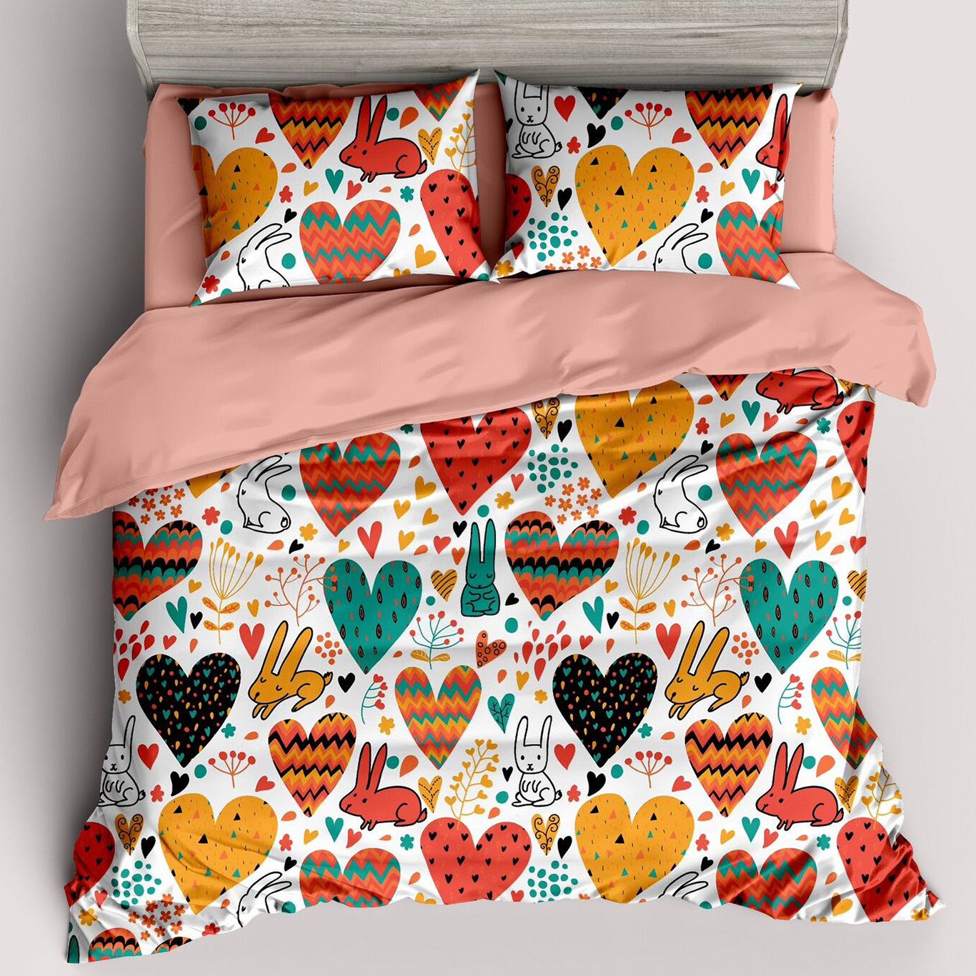Lenjerie de pat 100% Bumbac Romanesc - 1 persoana - 4 piese | 14424-PR