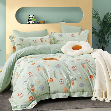 Lenjerie de pat 100% Bumbac Romanesc - 1 persoana - 4 piese | 14418-PR