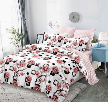 Lenjerie de pat bumbac finet - 6 piese | 14441-PR