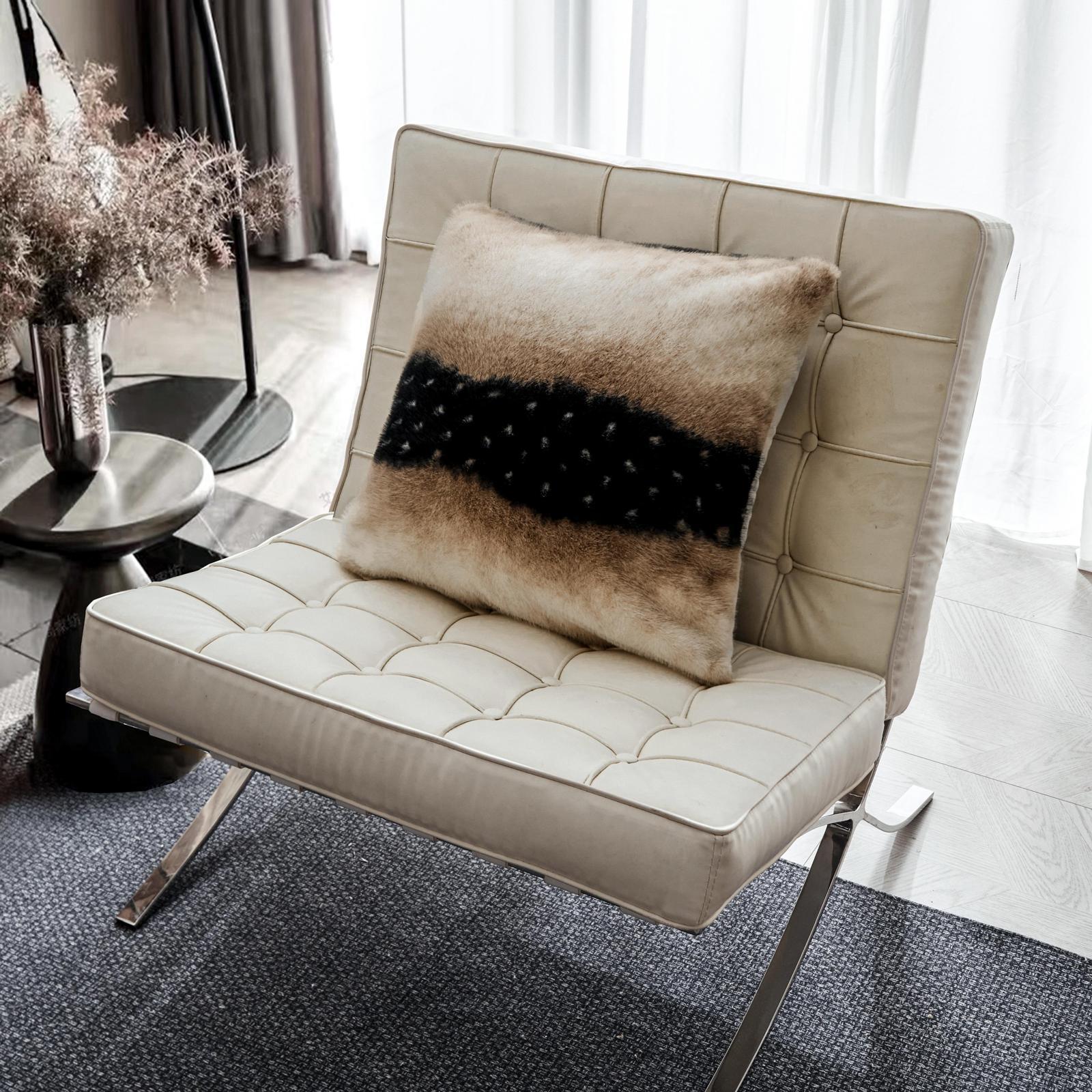 Patura din blana artificiala de Nurca cu fermoar + 2 fete de perna - Luxury | 14715-J