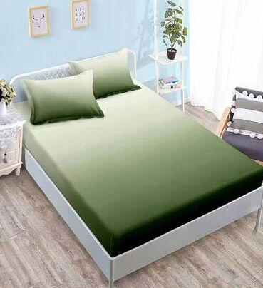 Lenjerie de pat bumbac satinat Deluxe cu elastic – 4 piese | 15020-C