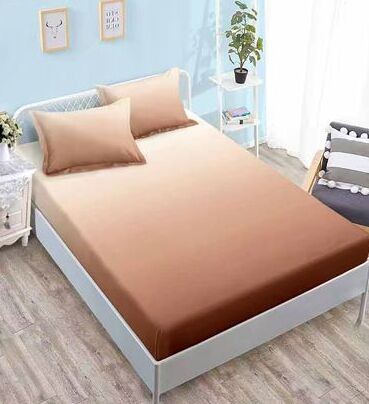 Lenjerie de pat bumbac satinat Deluxe cu elastic – 4 piese | 15021-C