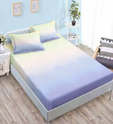 Lenjerie de pat bumbac satinat Deluxe cu elastic – 4 piese | 15016-C