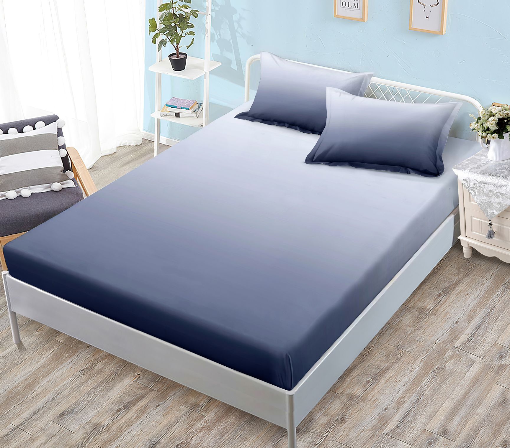 Husa de pat finet uni - 3 piese | 15030-C