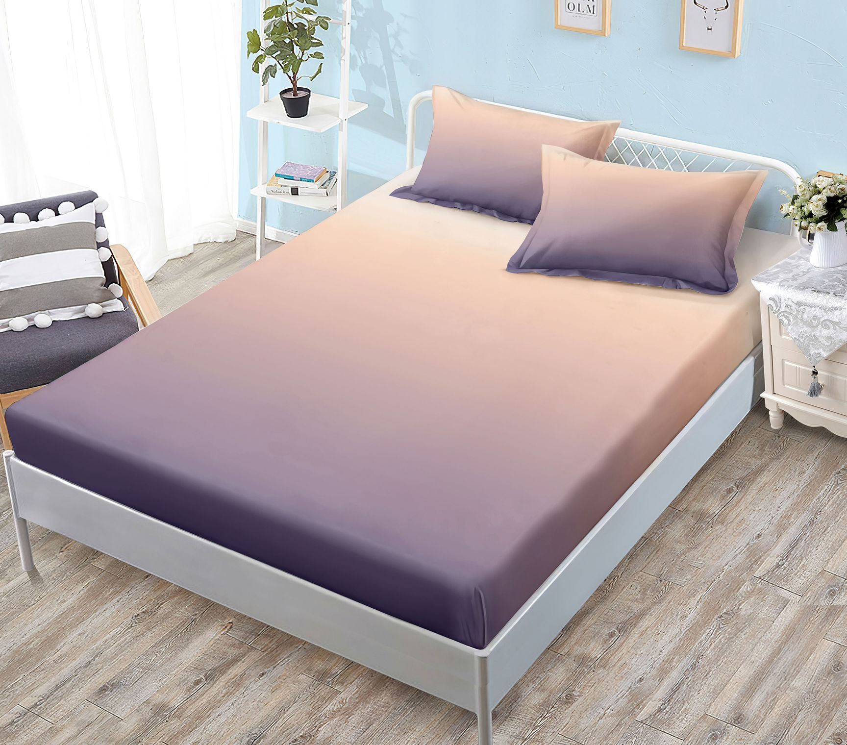 Husa de pat finet uni - 3 piese | 15029-C