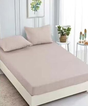 Lenjerie de pat damasc Deluxe gama Horeca - cu elastic - 4 piese | 15062-PR