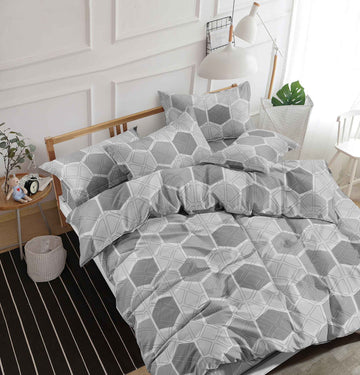 Lenjerie de pat bumbac satinat – 4 piese | 15235-TL