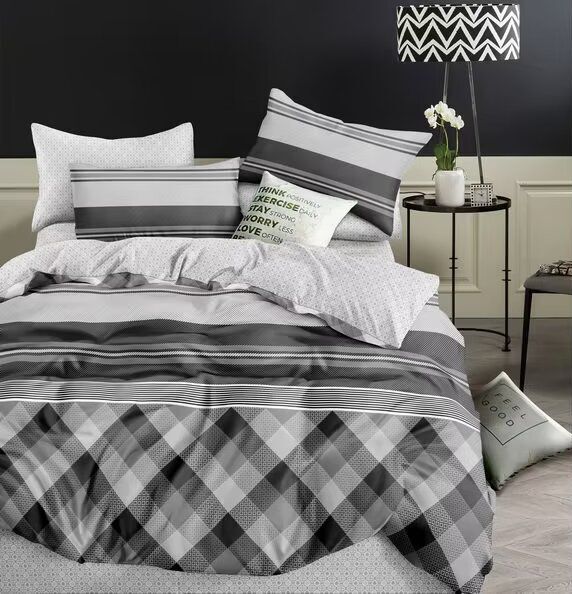 Lenjerie de pat bumbac satinat - gama Luxury – 4 piese | 15230-TL