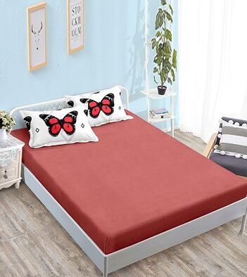 Lenjerie de pat bumbac finet cu elastic – 6 piese | 15509-PR