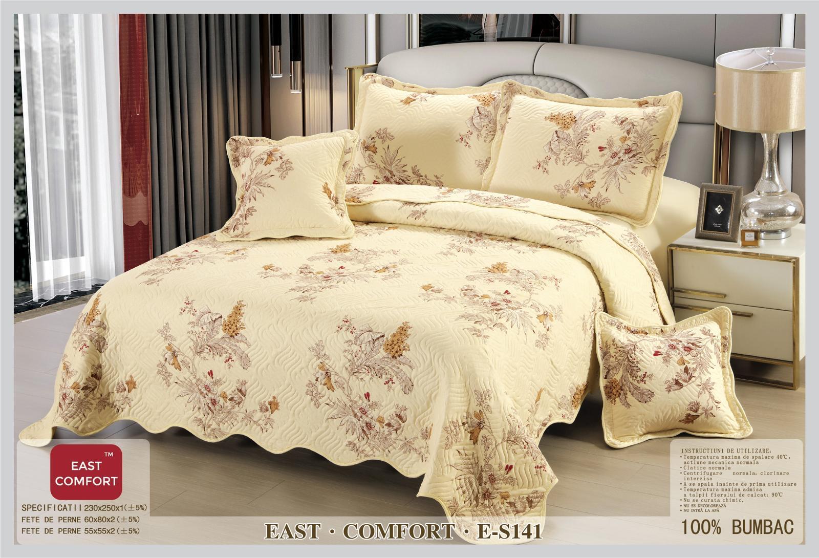 Cuvertura de pat 100% bumbac - 5 piese | 15524-CH