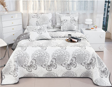 Cuvertura de pat de bumbac cu in - 5 piese | 16152-P
