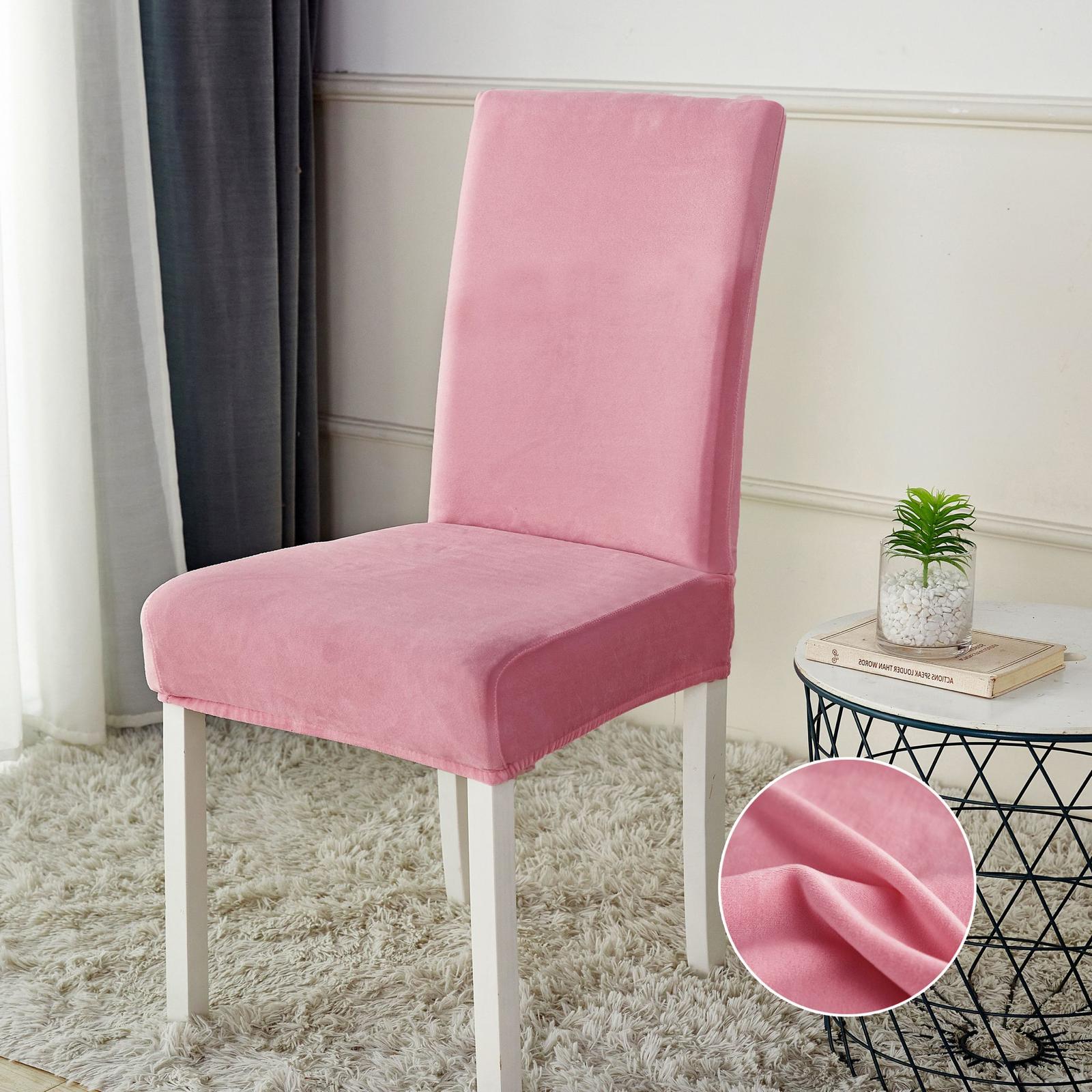 Set 6 huse de scaun Catifea - Elastice - Marime universala - Uni | 16057