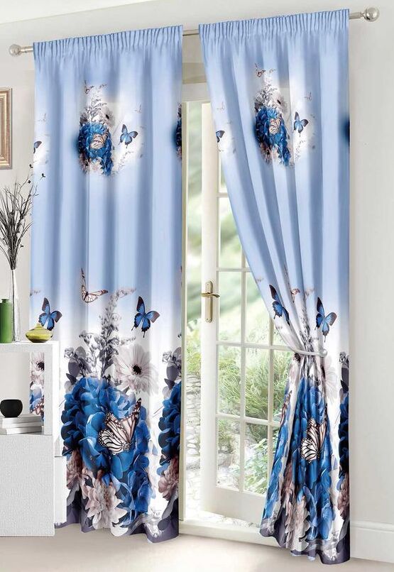 Lenjerie de pat bumbac finet – 6 piese + 2 Draperii | 16087-C