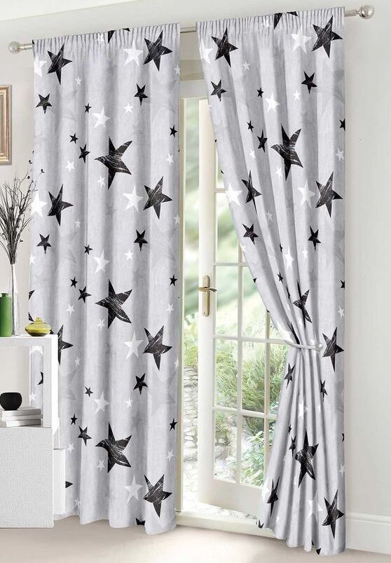 Lenjerie de pat bumbac finet cu elastic – 6 piese + 2 Draperii | 16083-C
