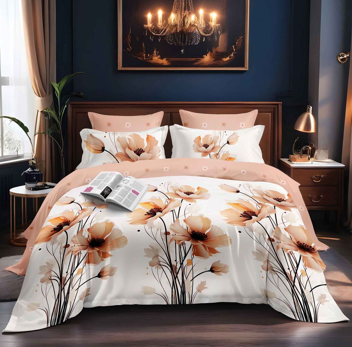 Lenjerie de pat bumbac finet – 6 piese | 16233-TL