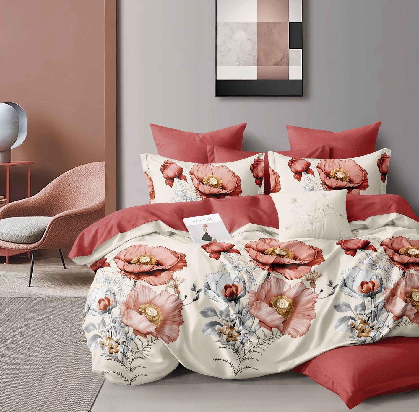 Lenjerie de pat bumbac finet – 6 piese | 16229-TL