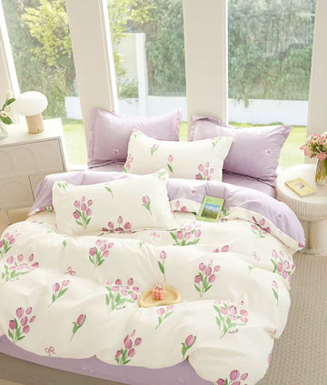 Lenjerie de pat bumbac finet – 6 piese | 16261-CH