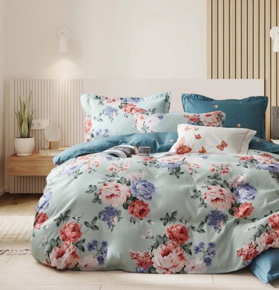 Lenjerie de pat bumbac satinat – 4 piese | 16381-TL