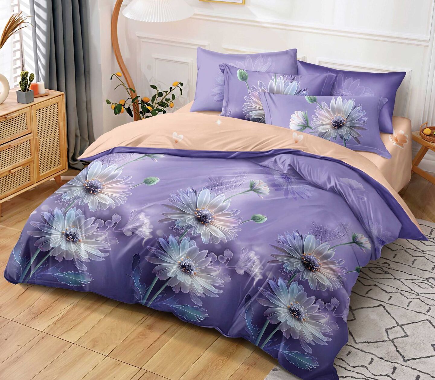Lenjerie de pat bumbac finet Premium Pucioasa – 6 piese | 16420-SE