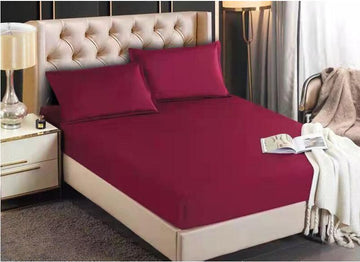 Husa de pat Satin Deluxe - cu elastic - 3 piese | 16586-CH