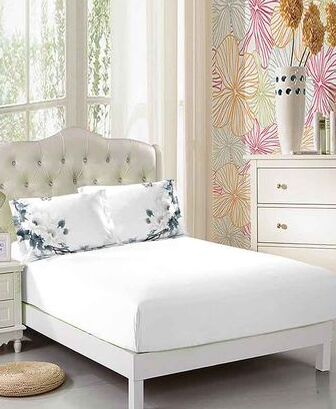 Lenjerie de pat 100% bumbac - cu elastic - 4 piese | 16653-PR