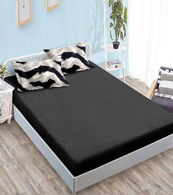 Lenjerie de pat bumbac finet cu elastic – 6 piese | 16690-TL